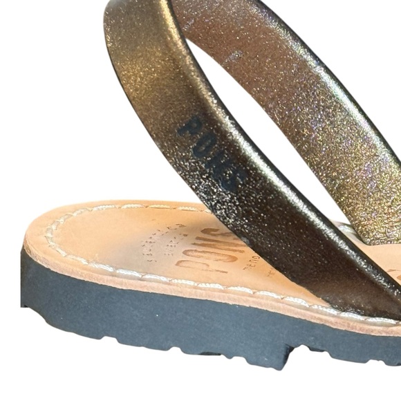 Pons Menorca Authentic Avarca Sandals Metallic Bronze Size 38 8 NIB - Picture 2 of 10